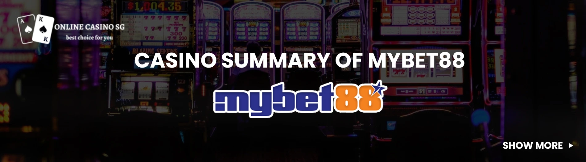 mybet88 (MB8) online casino in Singapore.