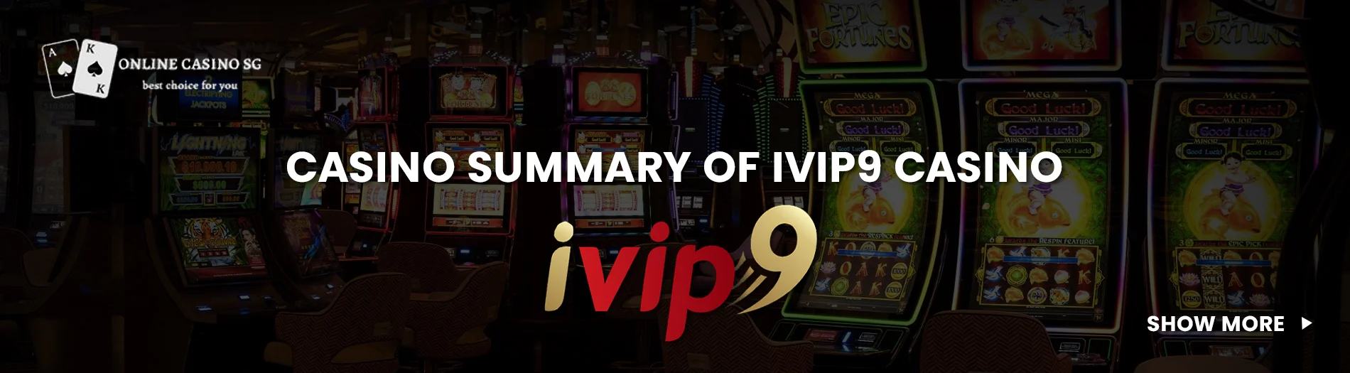 IVIP9 Online Casino in Singapore.