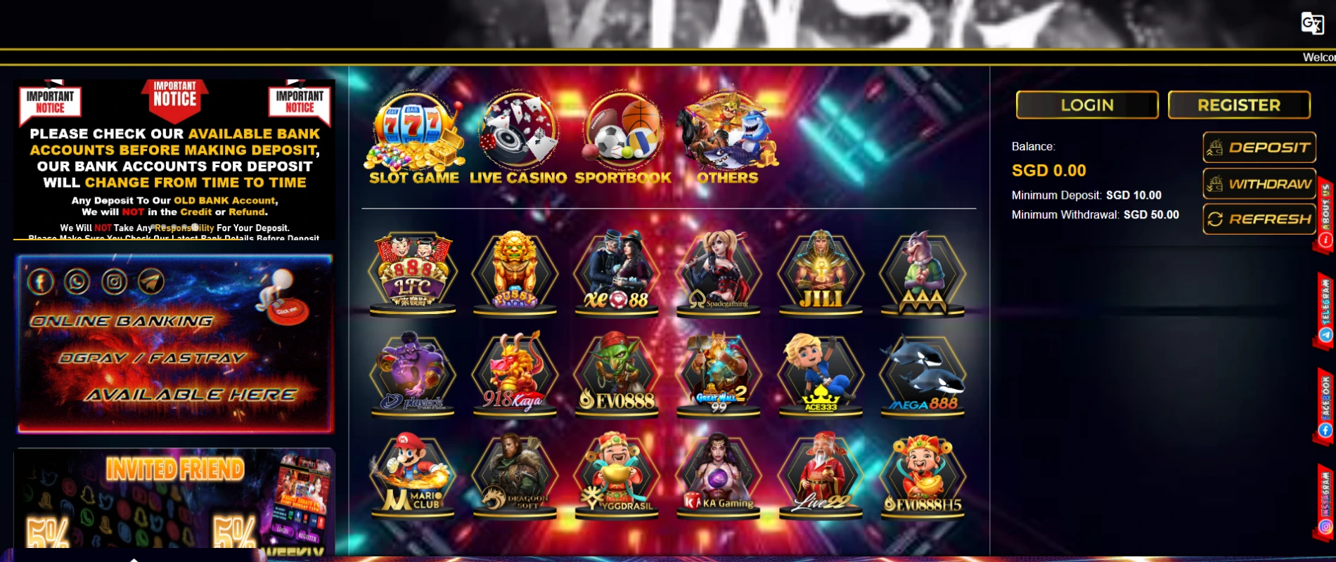 Ezvinsg is now offering the popular online casino games in Singapore.